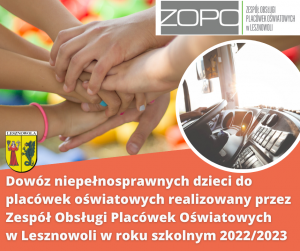 Dowóz dzieci niepełnosprawnych w roku szkolnym 2022/2023