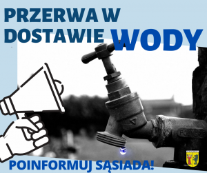 Grafika - Przerwa w dostawie wody na terenie gminy Lesznowola