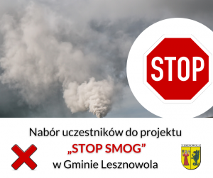 Stop Smog - nabór uczestników do projektu