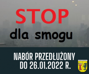 Stop dla smogu - przedłużony nabór składania wniosków