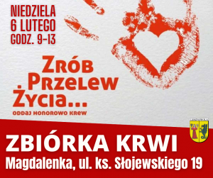 Zrób przelew życia - zbiórka krwi