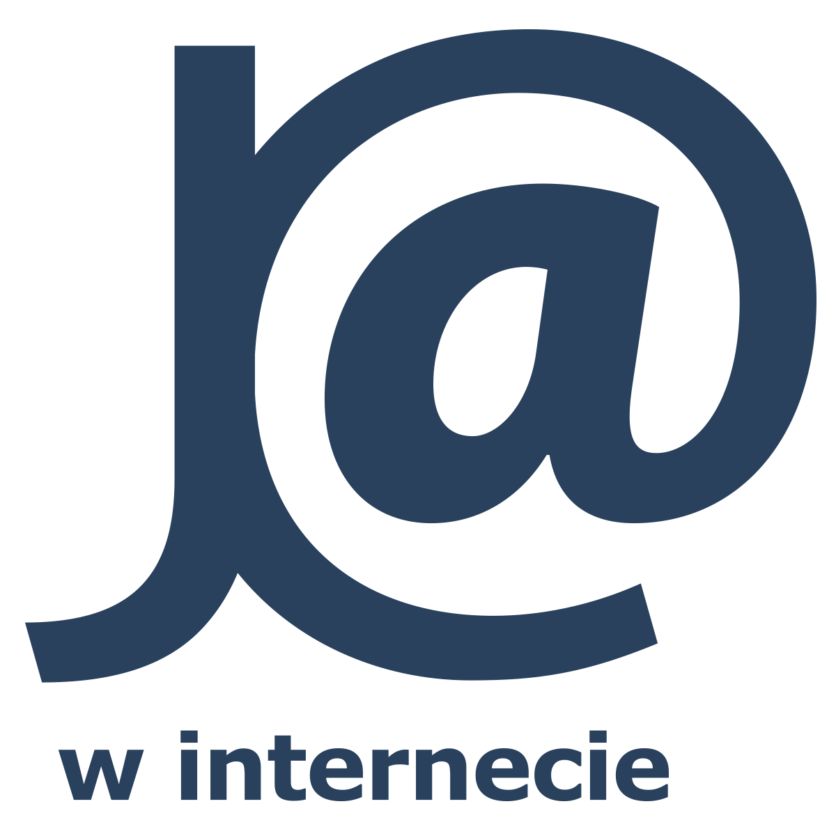 Ciemny napis "J@ w internecie" na białym tle.
