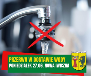 Kran z lejącą się wodą przekreślony dwoma skrzyżowanymi, liniami w kolorze czerwonym