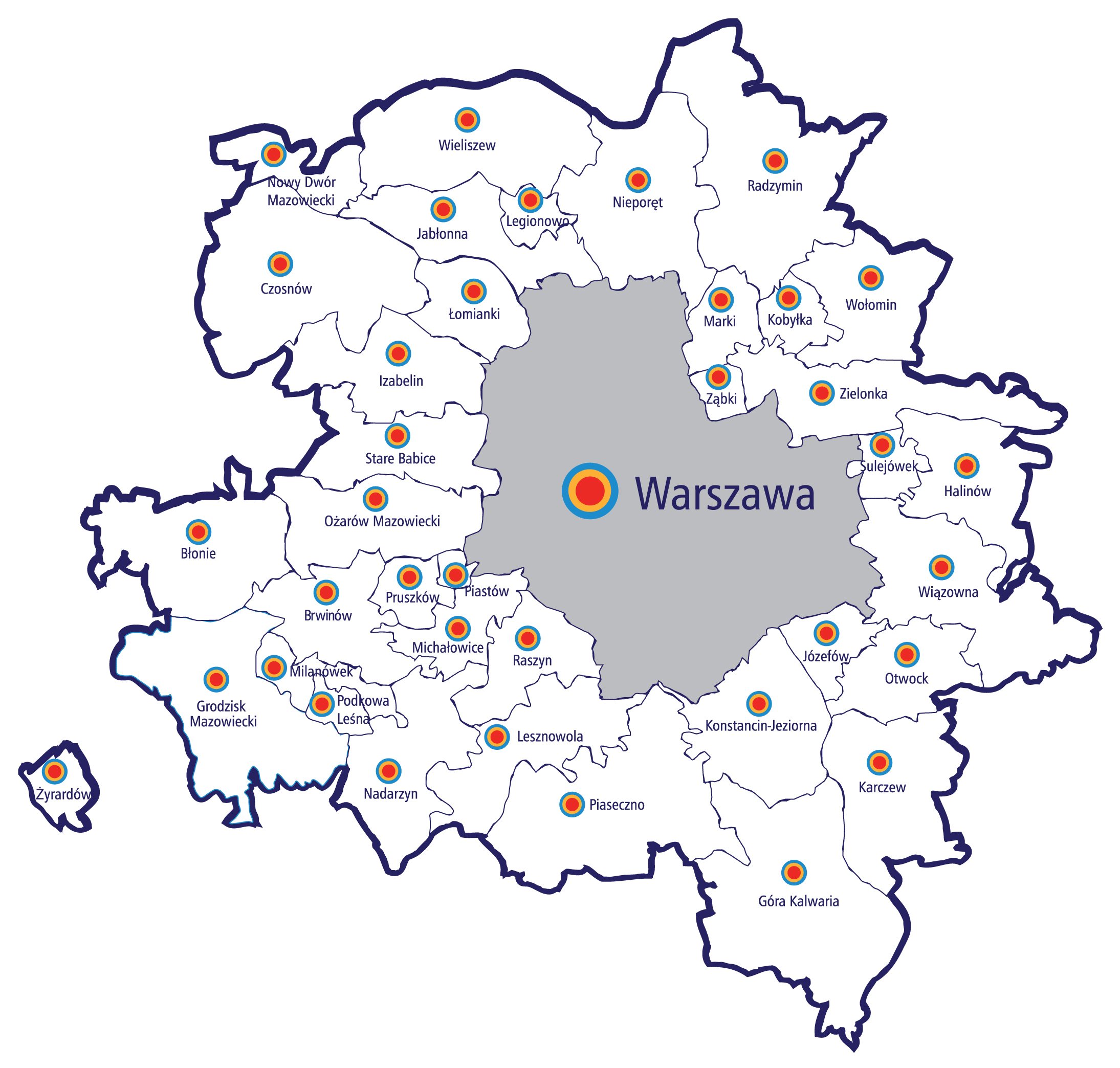 Mapa obszaru obiętego ZIT