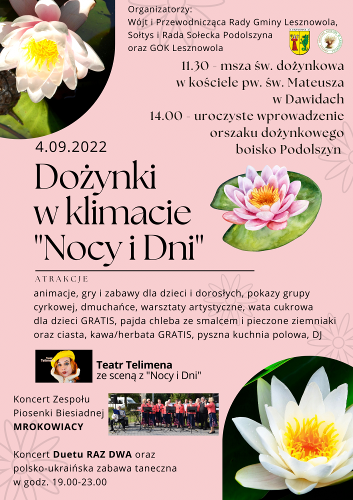 Dozynki w Podolszynie w klimacie Nocy i Dni