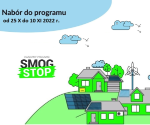 Kolorystyka biało-niebiesko-zielona. Nabór wniosków do programu 25.10.-10.11