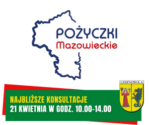 Logo pożyczek mazowieckich na białym tle.