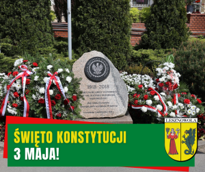 Pamiątkowy obelisk upamiętniającym 100. Rocznicę Odzyskania Niepodległości przed Urzędem Gminy Lesznowola.