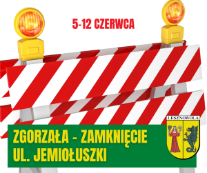 Szlaban drogowy, u góry data 5-12 czerwca
