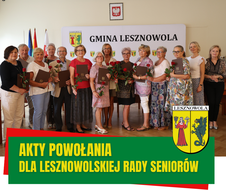 Zdjęcie grupowe Lesznowolskiej Rady Seniorów II Kadencji