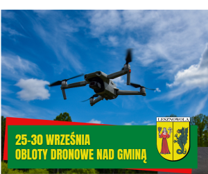 Dron na tle nieba