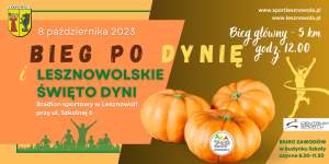 Baner promujący Bieg po Dynię i Święto Dyni