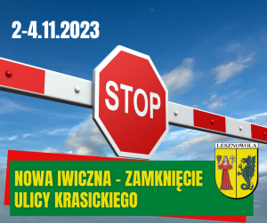 Znak stop na tle nieba , w górnym lewym rogu data 2-4.11.2023