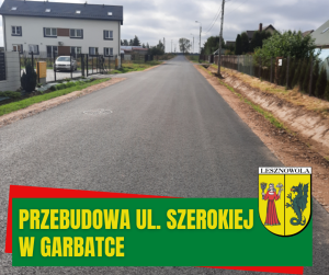Na zdjęciu ulica Szeroka w Garbatce po przebudowie