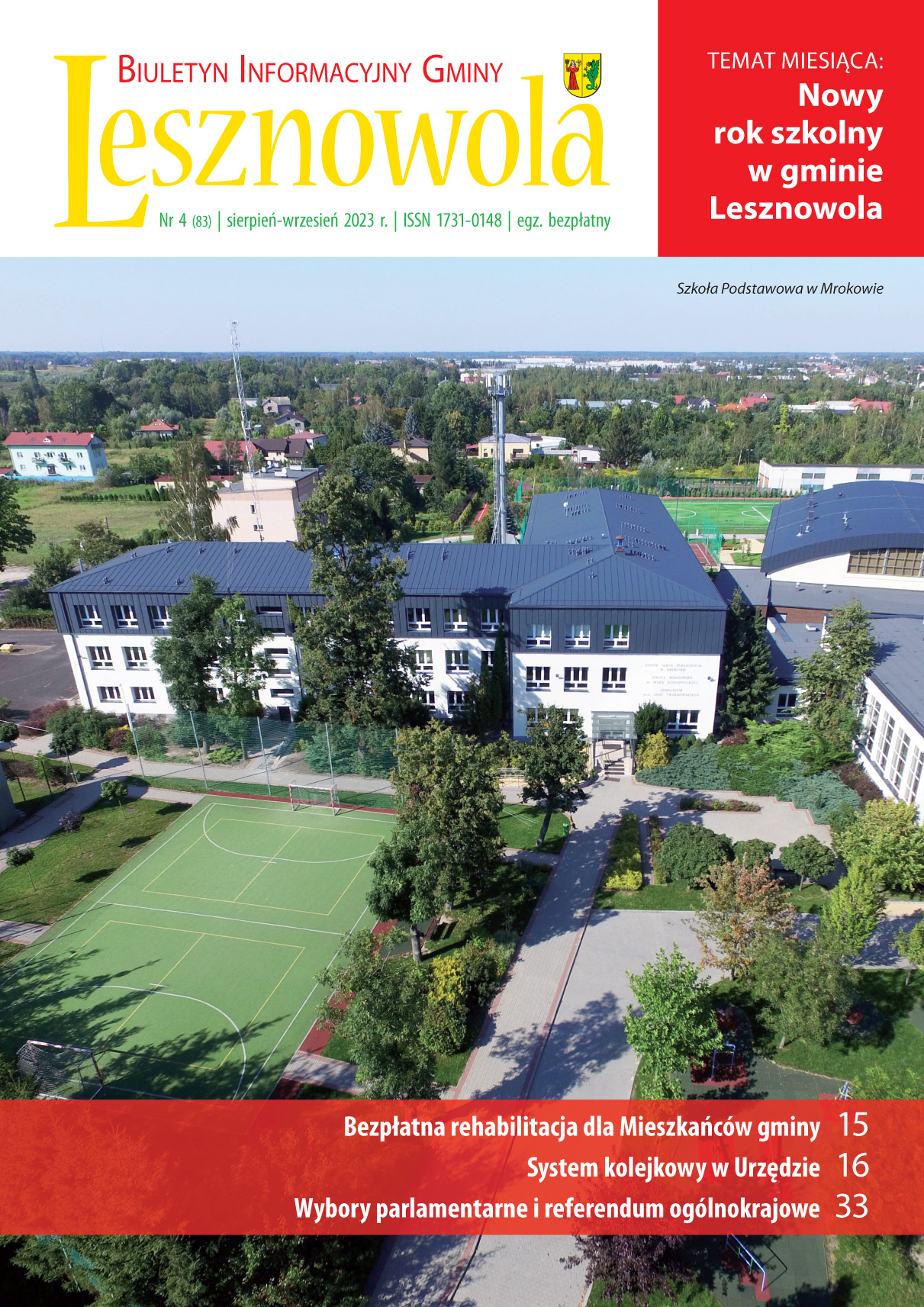 Na obrazku Szkołą Podstawowa w Mrokowie.