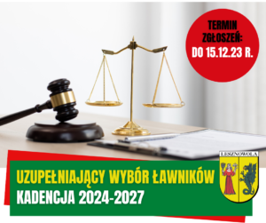 Uzupełniający wybór ławników. Kadencja 2024-2027
