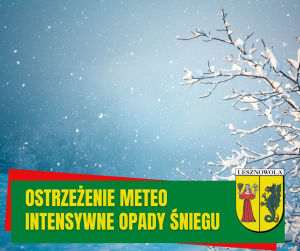 Ostrzężęnie Meteo - śnieg