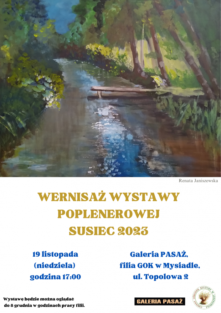 Malowana rzeka w środku lasu.