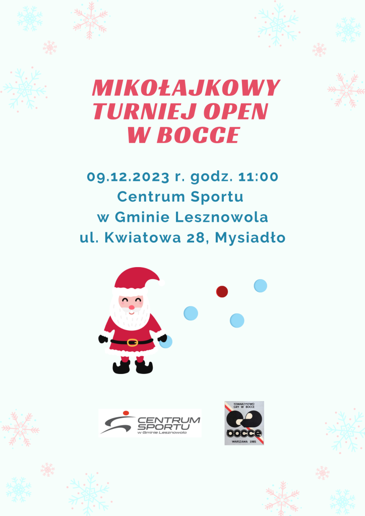 Obrazek Mikołaja i kolorowych kulek.