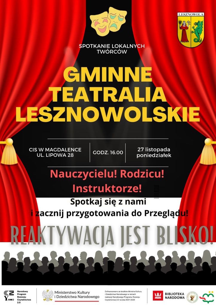 W prawym górnym rogu znajduje się Herb Gminy Lesznowola.