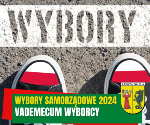 Na asfalcie napis WYBORY, widać trampki z elementami biało-czerwonymi