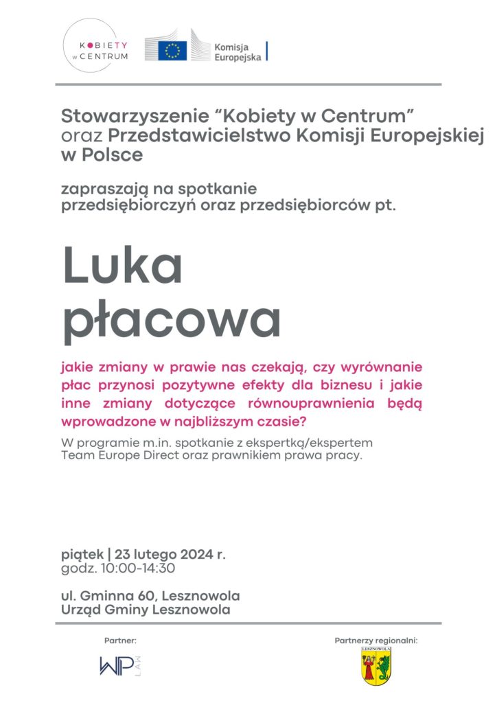Plakat - luka płacowa
