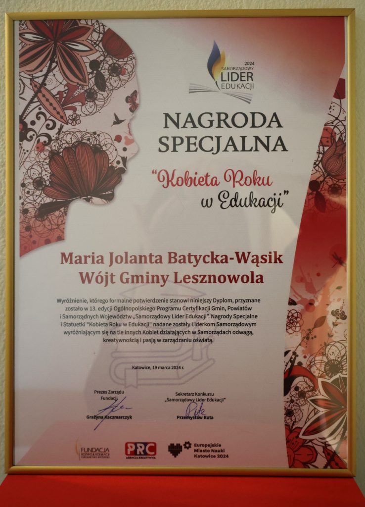 Zdjęcie dyplomu