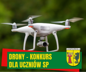 Dron na tle zieleni