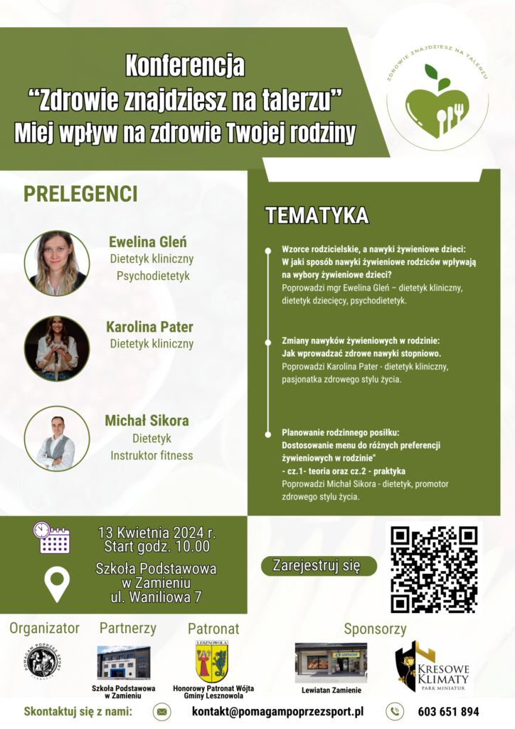 Plakat Zdrowie znajdziesz na talerzu. 