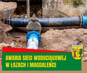 Zdjęcie rur wodociągowych w wykopie.