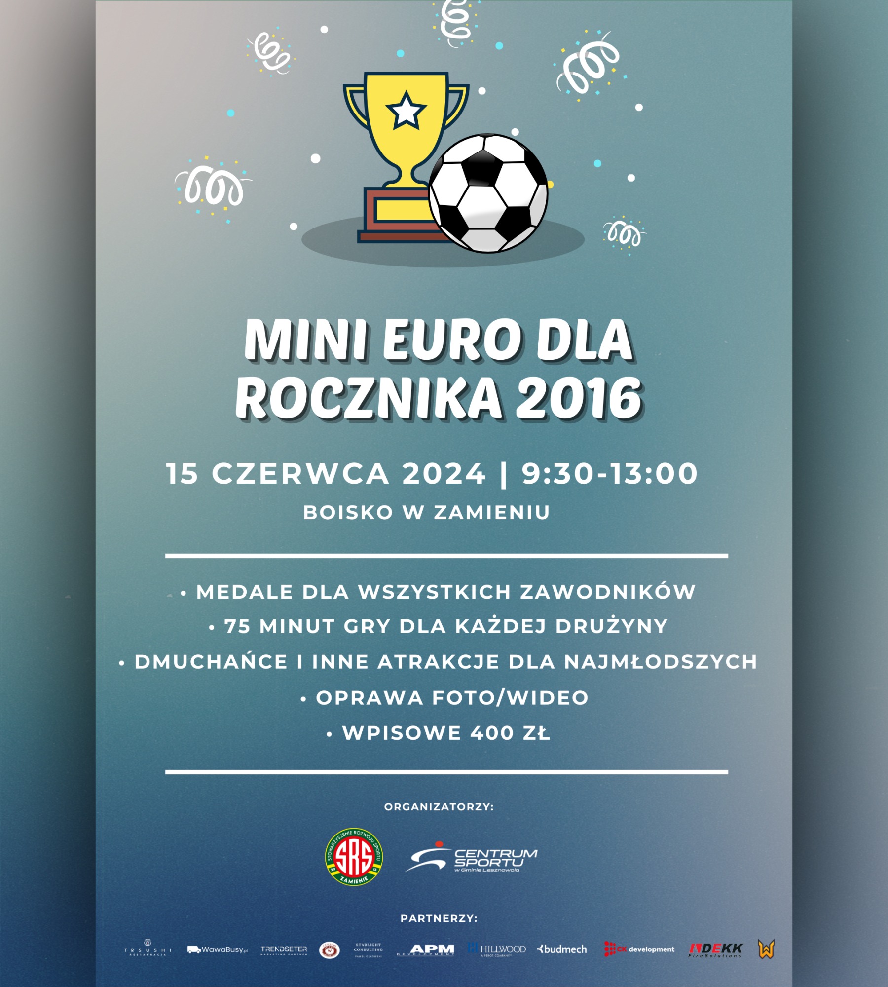 Plakat Mini Euro dla rocznika 2016