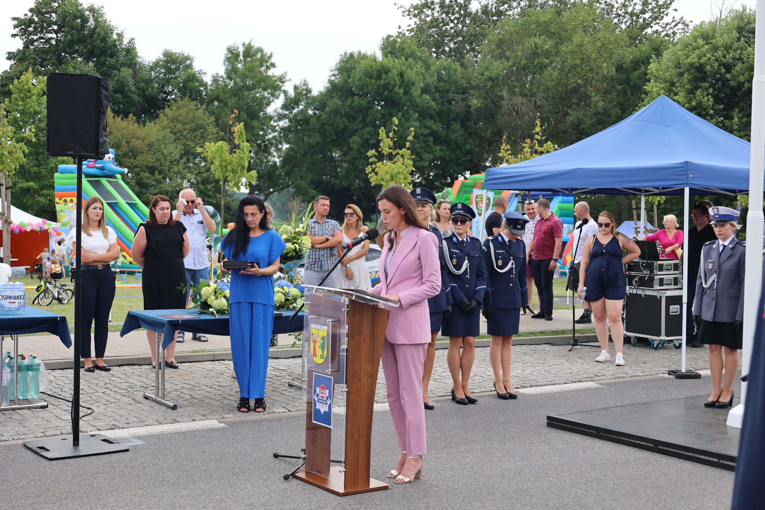 Pani Wójt przemawia przy mównicy