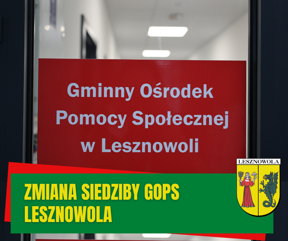 Zmiana siedziby GOPS Lesznowola