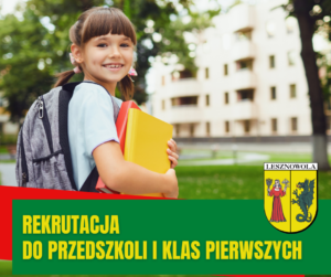 Obrazek przedstawia dziecko w wieku szkolnym na tle szkoły rozpoczynające edukację