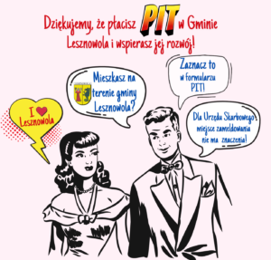 Grafika w stylu komiksowym dotycząca PIT