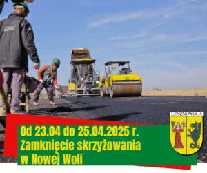 Na grafice widać prace polegające na wykonywaniu robót asfalciarskich.