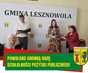 Na obrazku widać postać Pani Wójt oraz uczestników spotkania podczas powołania gminnej rady działalności pożytku publicznego
