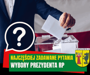 Urna wyborcza. Na zielonym pasku napis Wybory prezydenta RP