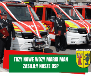 obrazek przedstawia samochody strażackie i strażaków