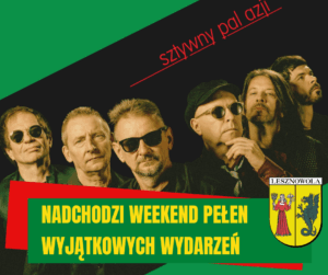 grafika zapowiadająca wydarzenia weekendowe