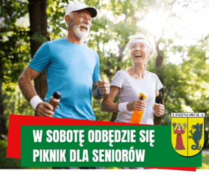 zdjęcie przedstawia dwójkę seniorów w plenerze