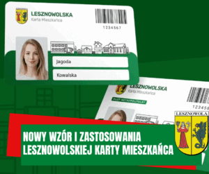 na zdjęciu widać nowy wzór Lesznowolskiej Karty Mieszkańca