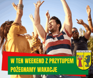 grafika przedstawia zabawę taneczną pod chmurką