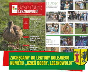 zdjęcie przedstawia okładkę nowego wydania Dzień Dobry Lesznowolo