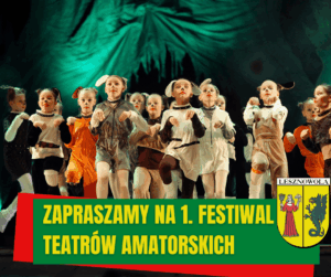 grafika promuje wydarzenie teatralne w tarczynie