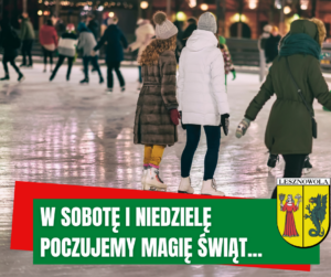 zdjęcie przedstawia ludzi na lodowisku