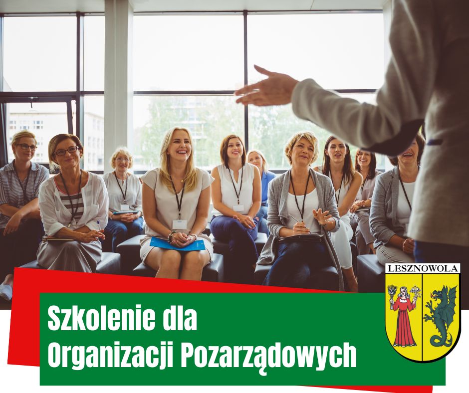 Na obrazku jest napis szkolenie dla organizacji pozarządowych
