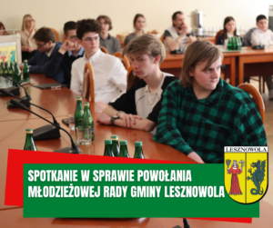 na zdjęciu przedstawiciele lesznowolskich szkół podczas spotkania w urzędzie gminy