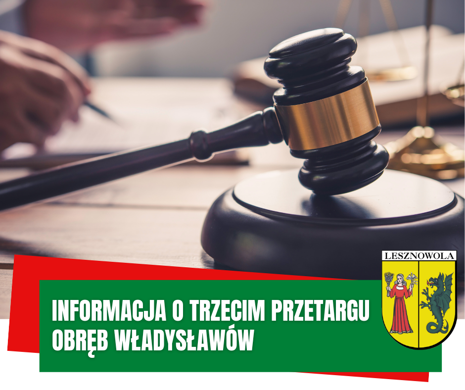 Informacja o trzecim przetargu