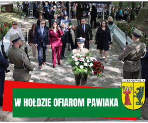 zdjęcie przedstawia obchody 84. rocznicy rozstrzelania 224 więźniów pawiaka w Magdalence